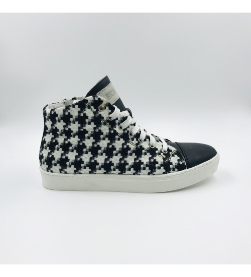 Handmade shoes "Coco Chanel" fabric and leather