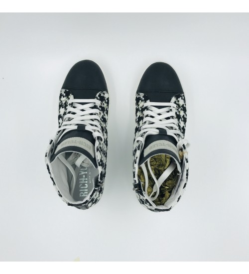 Handmade shoes "Coco Chanel" fabric and leather