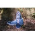  Handmade sneaker blue leather color.